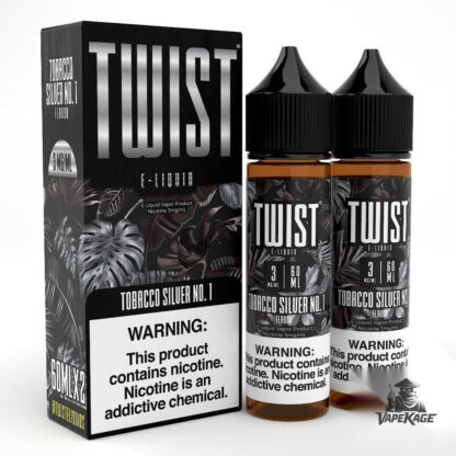 Tobacco Silver No. 1 — Twist E-Liquids 120mL (2x60mL twin pack) Freebase