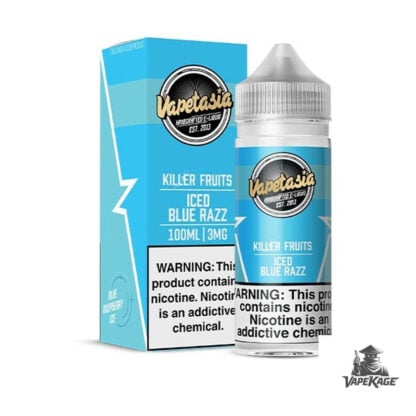Iced Blue Razz Killer Fruits — Vapetasia 100mL Freebase