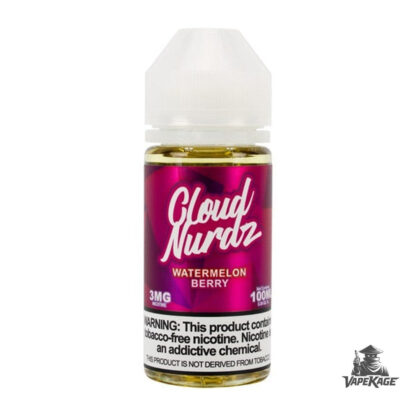 Watermelon Berry by — Cloud Nurdz 100mL Freebase