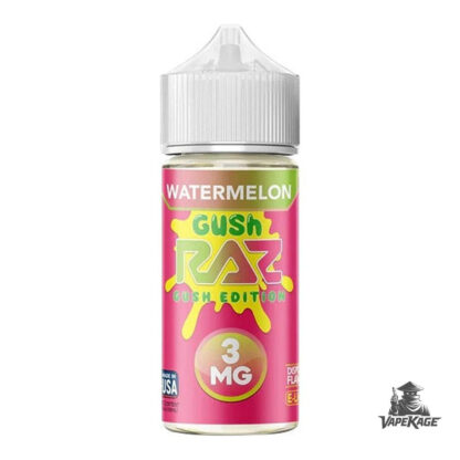 Watermelon Gush RAZ x — Pod Juice 100mL Freebase